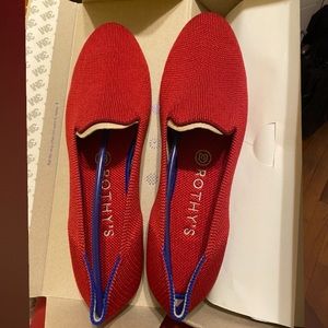Rothys The Loafer Dark red size 8 Brand new in box